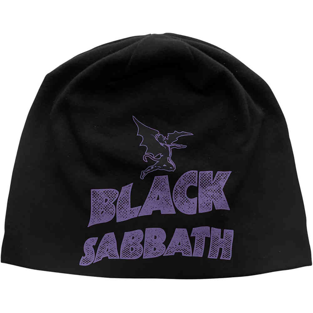 Black Sabbath - Logo & Devil Mütze Beanie - Schwarz